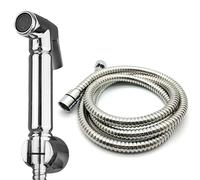 Xcel Home Handheld Bidet Sprayer Stainless Steel Toilet شطاف Spray Head with 1.5m Shower Hose & Wall Bracket Leak Prevention Design Ideal for Hygiene & Cleaning