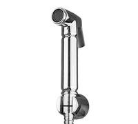 Xcel Home Handheld Douche Sprayer Chrome | Muslim Shattaf Silver Shower Head for Toilet Bathroom | Wall Mounted Bidet Showerhead for Hygiene, Pet Wash | 1.5m Shower Hose & Holder Included