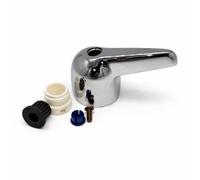 Xcel Home Leger Cold Tap Handle Chrome Replacement Lever with Fixing Kit for Basin and Sink Mixer Taps