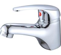 Xcel Home Modern Chrome Basin Mixer Tap with 40mm Ceramic Cartridge | Single Lever Monobloc Design | Ideal for Bathroom Sinks | Compatible with Slotted Basin Waste (1 Pack)