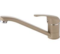 Xcel Home Quality Modern Beige Kitchen Sink Tap with Hoses Standard Fittings | Single Levers | Solid Brass | Round Mixer Monobloc Luxury Faucet | 1 pc
