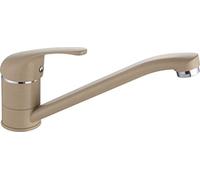 Xcel Home Quality Modern Beige Kitchen Sink Tap with Hoses Standard Fittings | Single Levers | Solid Brass | Round Mixer Monobloc Luxury Faucet | 1 pc