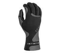 XCEL Infiniti 5-finger 1.5mm Gloves - Black - Quick dry - NEW TEXTURED EXTERIOR. GRIP PALMS - TAITEX OUTER SEAM
