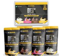 Xcelerate Nutrition Diet+ Whey Protein 40g Sachets - 30.6g Protein per Serving | High Performance Low Calorie Shake | Strawberry, Chocolate, Vanilla, Banana or Mixed Flavours | Pack of 7, 14 or 20