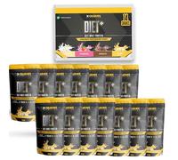 Xcelerate Nutrition Diet+ Whey Protein 40g Sachets - 30.6g Protein per Serving | High Performance Low Calorie Shake | Strawberry, Chocolate, Vanilla, Banana or Mixed Flavours | Pack of 7, 14 or 20