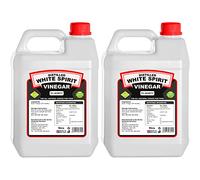 XCelerate Nutrition Distilled White Spirit Vinegar 10LTR - 5L Pack of 2 (5% Acidic) for Cleaning, Weed Killing, Pickling, Marinating & Cooking - Distilled White Vinegar - Produced in The UK