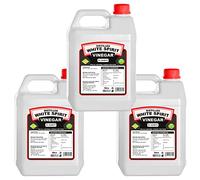 XCelerate Nutrition Distilled White Spirit Vinegar 15LTR - 5L Pack of 3 (5% Acidic) for Cleaning, Weed Killing, Pickling, Marinating & Cooking - Distilled White Vinegar - Produced in The UK
