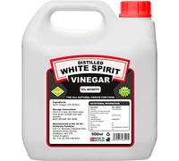 XCelerate Nutrition Distilled White Spirit Vinegar 500ml (5% Acidic)for Cleaning, Weed Killing, Pickling, Marinating & Cooking Distilled White Vinegar Produced in The UK (1 Pack), 500 ml (Pack of 1)