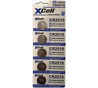 XCell Button Cell CR2016 (for Many Different Small Devices, Long Life, Low Self-Discharge) 145591