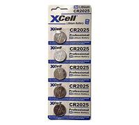 XCell Button Cell CR2025 (for Many Different Small Devices, Long Life, Low Self-Discharge) 145592