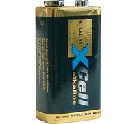 XCell Performance Alkaline 6LR61 9V Block Battery (in Cardboard Blister Pack, Optimal Performance, High Energy Density, Long Durability) 115357