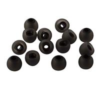 Xcessor 7 Pairs (14 Pieces) of Silicone Replacement In Ear Earphone Earbuds. Replacement Ear Tips for Popular In-Ear Headphones. (M, Black/Black)