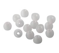 Xcessor 7 Pairs (14 Pieces) of Silicone Replacement In Ear Earphone Earbuds. Replacement Ear Tips for Popular In-Ear Headphones. (L, Transp/White), CG00766