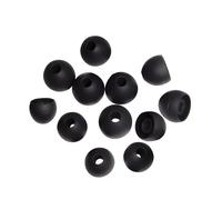 Xcessor Replacement Silicone Earbuds 6 Pairs (Set of 12 Pieces). S/M/L, Black