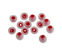 Xcessor (S 7 Pairs (14 Pieces) of Silicone Replacement In Ear Earphone Small Size Earbuds. Replacement Ear Tips for Popular In-Ear Headphones. Transparent/Red