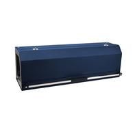 XCF Car Boot Organiser Storage Leather Sturdy Boot Organiser, with Lid and Push-pull Handle, Built in partition, 180 degrees Opening for SUV, Truck, Sedan, Durable Car Storage (103 * 29 * 31cm Blue)