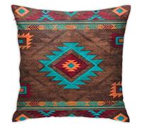 Xchinkl Vintage Abstract Ethnic Pattern Native American Southwest Indian Aztec Navajo Bedroom Throw Pillow Covers Home Decorative Couch Sofa Square Cushion Pillow Case, One Size (220501)