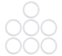 Xchon 7Pcs Silicone Seal Rings - Thermal Bottle Lid Sealing Rings - White - 7 Pack