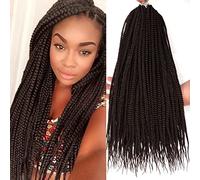 XCHSLB 7 Packs Goddess Box Braids Crochet Hair 26 Inch Pre Wrapped Crochet Hair for Black Women 7 Packs 26 Inch No.4