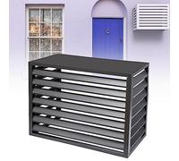 XCHSXYL Air Conditioner Fence Screen Outdoor Air Conditioner Rack, All Weather Air Conditioner Privacy Fence Screen Anti-Theft Sturdy Aluminum Ac Cover Prevents Foliage Weeds,Gre