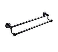 XCHSXYL Bath Towel Bar Rail,Wall Mounted Towel Holder Rack,Kitchen Dish Cloths Hanger, Stainless Steel Double Towel Rod Shelf (Size : 60CM) (Size : 40CM)