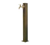XCHSXYL Freestanding Outdoor Vertical Square Garden Water Column, Stainless Steel Faucet Column, Multiple Faucets to Choose from(65cm)