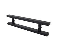 XCHSXYL Sliding Barn Door Shower Door Thickened Glass Door Handle, Jane Stainless Steel Wooden Door Office Sliding Door Handle, 5 Lengths (Size : 60 * 40cm)