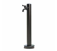 XCHSXYL Stainless Steel 304 Freestanding Vertical Garden Water Column - Black Watering Post for Outdoor Irrigation Durable Cylindrical Design for Patios and Gardens