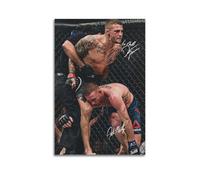 XCHSXYL UFC on Fox Poirier VsPoster Art Figure Decorative Wall Art Metal Poster Classic Vintage Decorative Poster Canvas Print Home Aesthetic Decoration08x12inch(20x30cm) Unframe-style