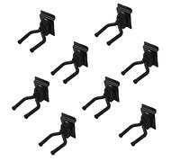 Guitar Hook Slatwall Adjustable Guitar Wall Mount Stand Hangers Bass Accessories Perfectly Display Musical Instruments for Musical Retail Shop, Bedroom, Playroom, Bar, Rehearsal Space 8Pack