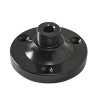 XCHTX Microphone Stand, Black, Compact, Aluminium, 5/8" Thread, Flat Base, Ideal for Various Mounting Devices