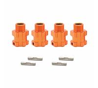 XCHYEAM 4PCS 17mm Aluminum Alloy RC Wheel Hex Hub Adapter, Hex Drive Hub for ZD Racing 07 1/7 RC Car, Lightweight Durable Hex Coupler with 8mm Bore for Remote Control Vehicles