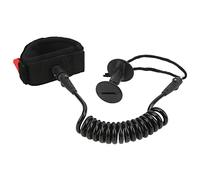 XCHYEAM 5.5mm 4 Feet Paddle Board Wrist Strap, Elastic TPU Surf Leash with Stainless Steel Swivel, Adjustable Skin - Friendly Wristband for Stand Up Paddleboarding and Surfing (Black)