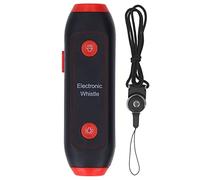 XCHYEAM Electronic Whistle 3 Tone 3 Volume Level Blow Free Whistle with LED Light and Lanyard for Sports Training Pet Coaching Outdoor Emergencies (Red)