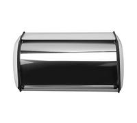 XCHYEAM Iron Bread Bin, Durable Bread Storage Container with Mirror Polish Finish, Compact Drum - Shaped Bread Keeper for Kitchen Countertop, Home, Office & Bakery Use (White)