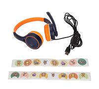 XCHYEAM Kids Headphone with Switchable Volume Limit, Over Ear Headphones for Children, USB Computer Headset with Built - in Microphone, Foldable Design for School Travel Airplane, 1.8m/5.9