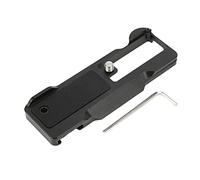 XCHYEAM Multifunction Metal L Plate Expansion Bracket for ZV1, Aluminum Alloy Quick Release Base Board with Cold Shoe, Dovetail Port and Rubber Cushion for Vlogging Setup