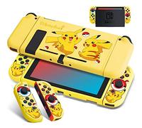 Xcitifun Designed for Nintendo Switch Case Joy-Con TPU Cases for Girls Boys Kids Cute Cartoon Kawaii Character Protective Shell Yellow Mouse
