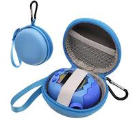 xcivi Hard Carrying Case for Tamagotchi Paradise Virtual Interactive Pet Game Machine, Hard EVA Portable Storage Protector Cover with Lanyard & Carabiner for Kids, Case Only (Blue)