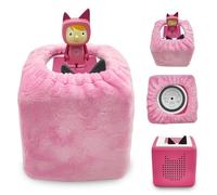 xcivi Plush Cover for Tonies Toniebox Audio Player, Soft and Fluffy Cover for Toniebox Audio Player Starter Set, Protective Cover for Toniebox Sleeve, Accessories for Toniebox (Pink)