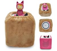xcivi Plush Cover for Tonies Toniebox Audio Player, Soft and Fluffy Cover for Toniebox Audio Player Starter Set, Protective Cover for Toniebox Sleeve, Accessories for Toniebox (Brown)