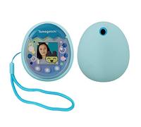 xcivi Silicone Cover and Lanyard for Tamagotchi Pix Virtual Interactive Pet Game Machine, Silicone Shell Compatible with New Tamagotchi PIX (Blue)