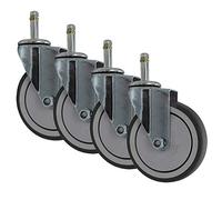 Xcjymx Caster Heavy Duty Swivelor Wheels 100Mm Industrial Trolley Wheels Rubber Roller Wheel Forniture Transport 400Kg 4Pcs