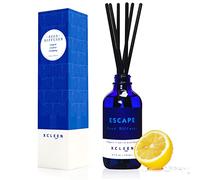 Xcleen Reed Diffuser Set for Home, Natural Essential Scent Oil Diffuser Sticks, Fresh Lemon, Peony, Citrus, Hyacinth & Oakmoss Fragrance Diffuser, Office Decor Gift Idea, 3.4 oz