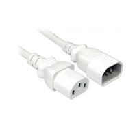 Xclio 3m Mains Extension C13 to C14 Power Cable/Connector - White
