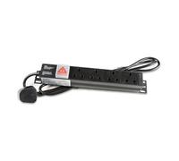 Xclio 4-Way 1U PDU Power Distribution Unit Surge Protected 13A UK