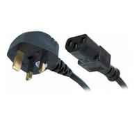 Xclio 5m Mains Kettle Lead UK Plug to C13 Power Cable/Cord - Black