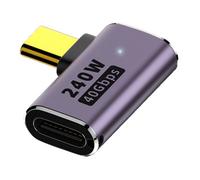 Xclio USB4/3 TB4 Type-C Adapter 3 in 1 pack Right Angle 3 Types 240W 4