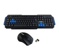Xclio Wireless Gaming Keyboard and 3 Button Mouse 2.4GHz with Nano USB