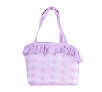 XCLLAM Cat Bags Fashionable Cat Bag, Shoulder Bag, Backpack, Breathable Mesh, Foldable And Portable For Pets When Going Out Bag for Cat, Purple, A